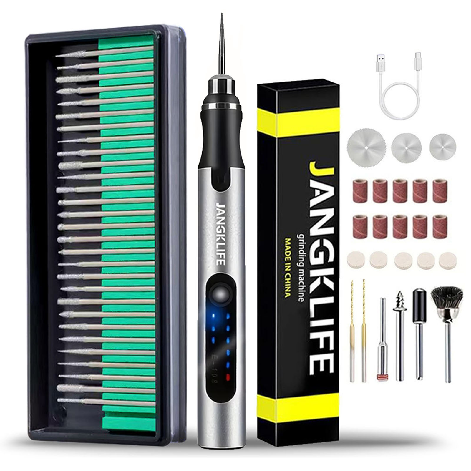 Resin Art Drill Machine - JANGKLIFE USB Cordless Rotary Tool Kit