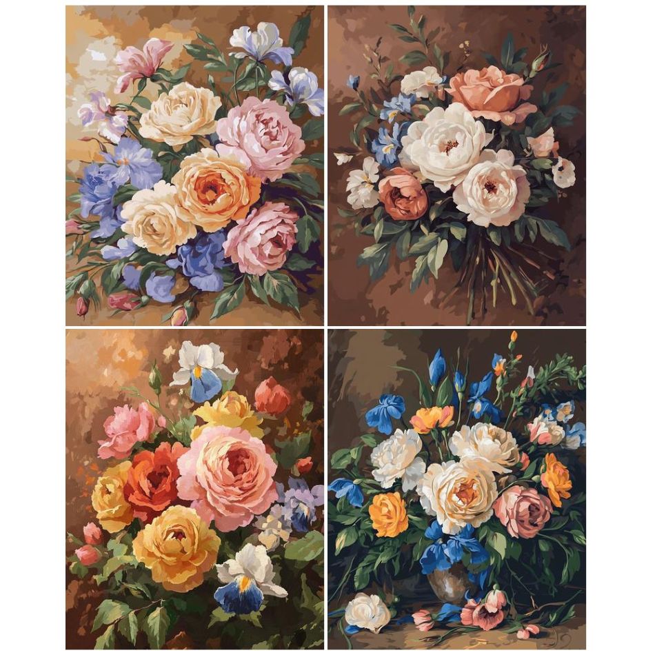 Resin Art Ideas - CHENISTORY Flower 5d Diamond Painting Kits