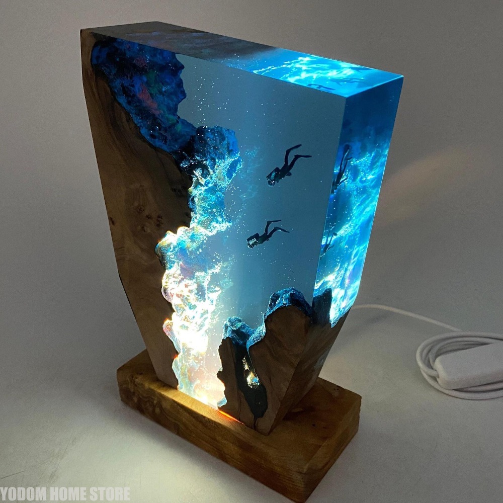Resin Art World - New Seabed World Organism Resin Table
