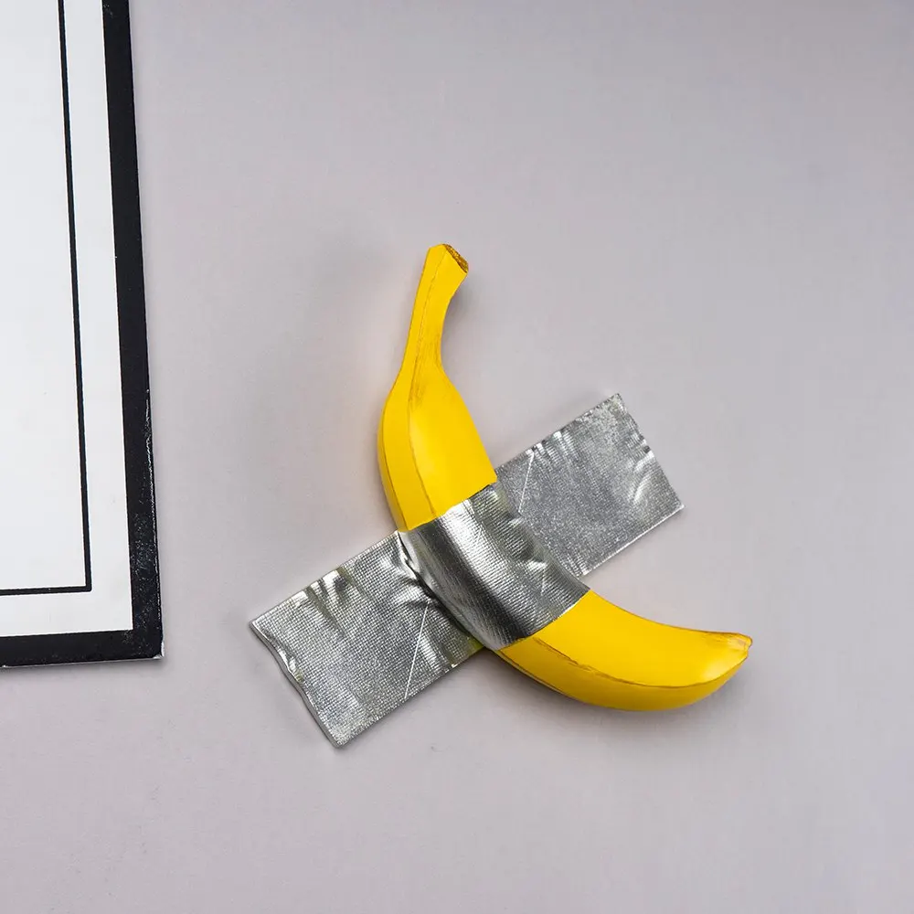 Resin Art Sculptures - Resin Tape Banana Sculpture Wall Decoration