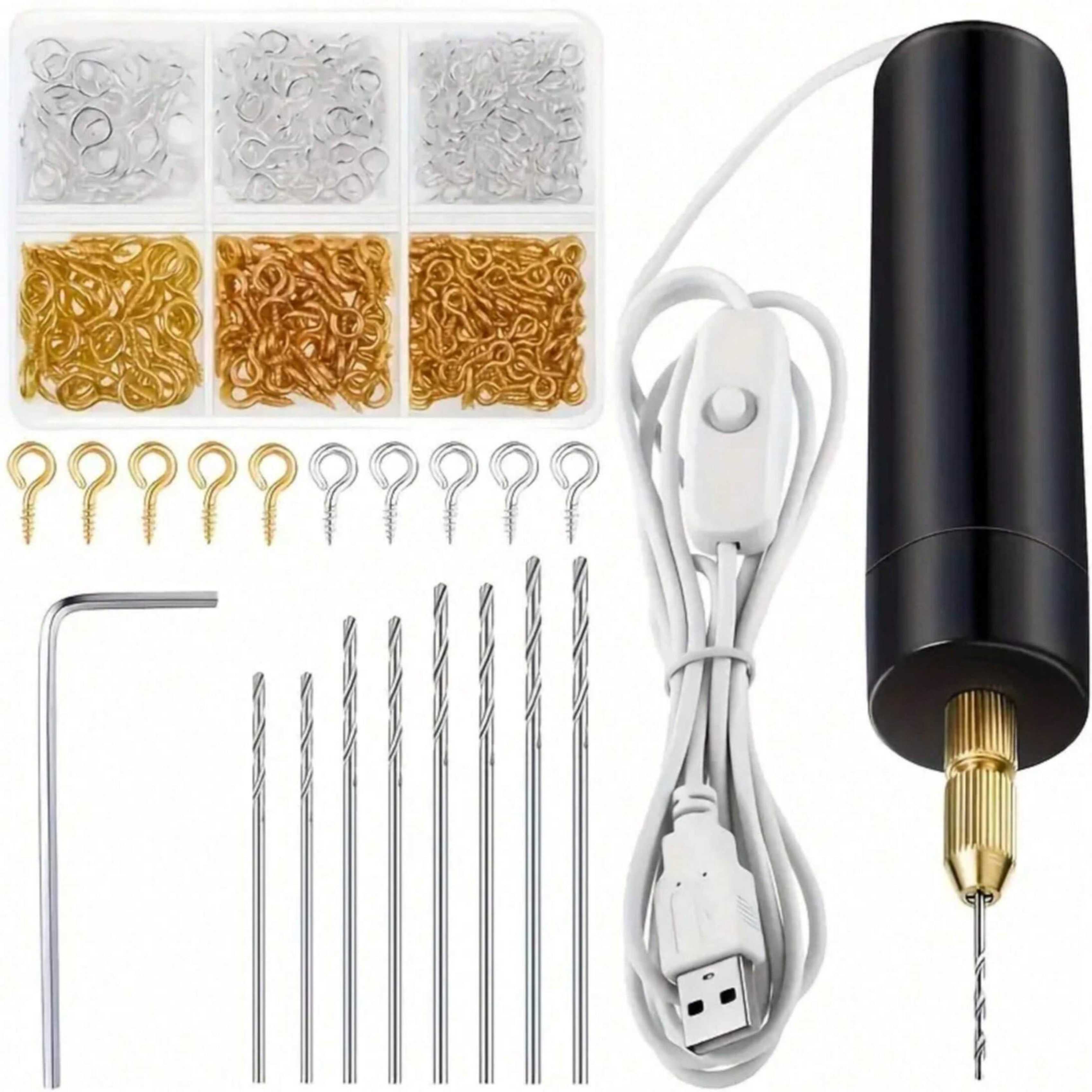 Resin Art Drill Machine - 【Mini Electric Drill Set】10Pcs/110Pcs/410Pcs Usb-Powered Mini