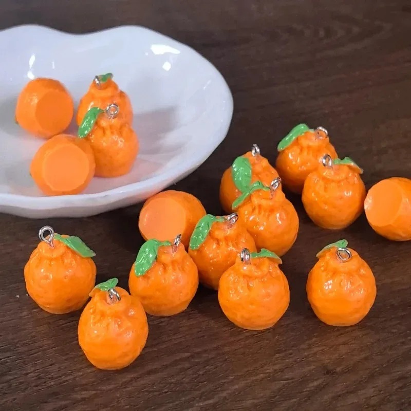 Resin Art Materials - 10Pcs 3D Simulation Dekopon Mandarin Orange