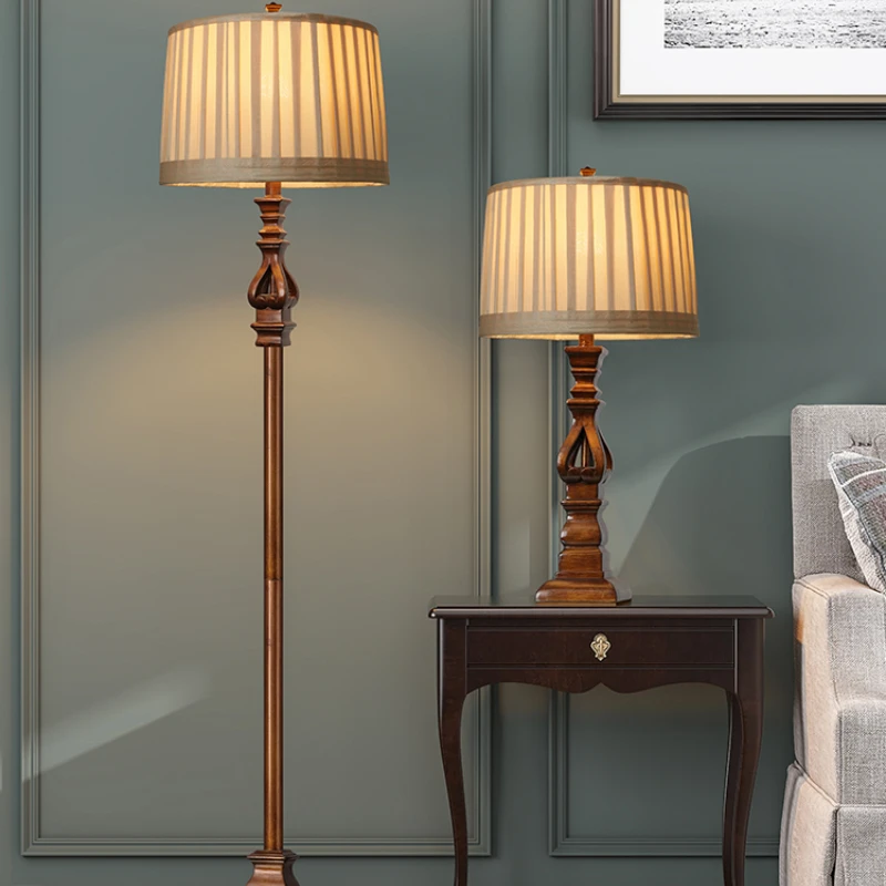Resin Art Floor - American Vintage Retro Floor Lamp with