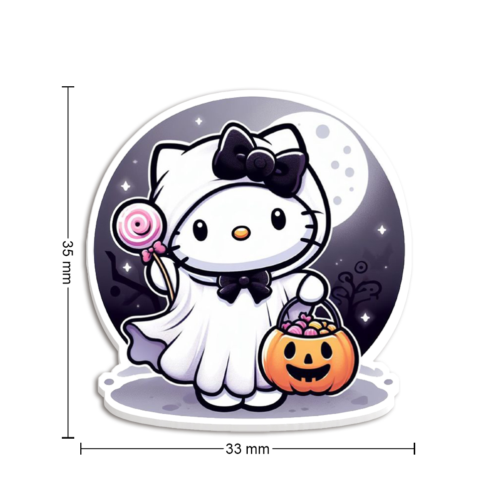 Resin Art Materials - 10pcs/lot Sanr Halloween Hello Cat Resin
