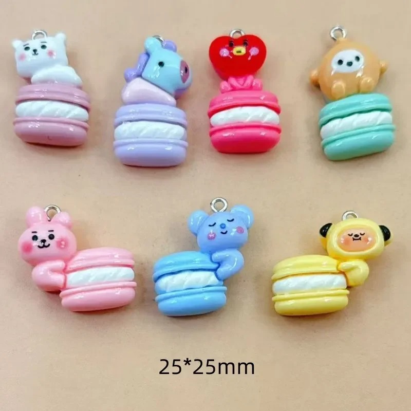Resin Art Materials - 10pcs Mixed Cartoon Resin Charms Tiny