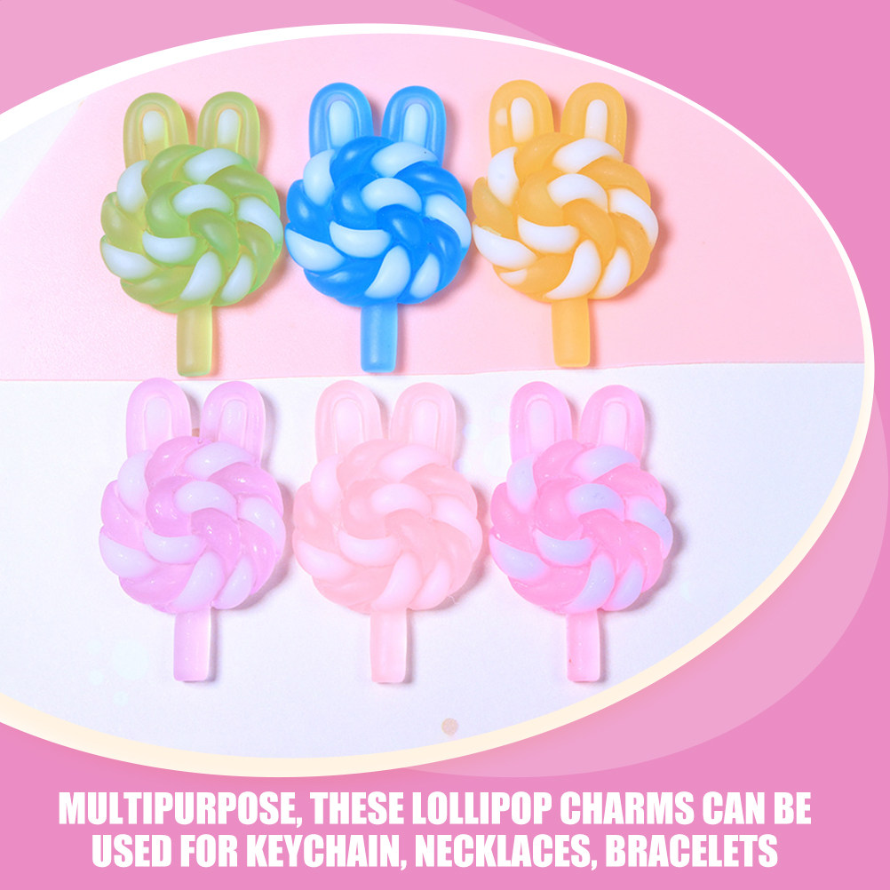 24Pcs Cute Cartoon Lollipop Ch - Resin Art Materials 评论和价格