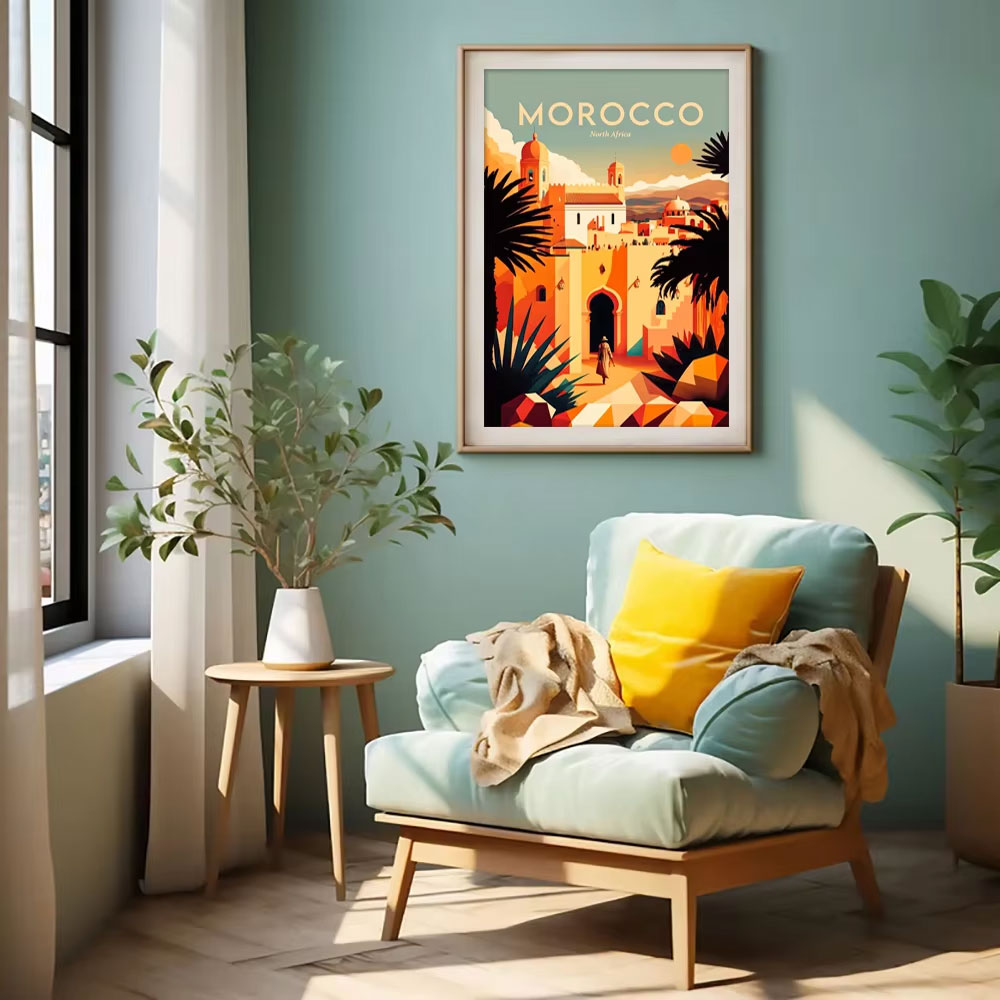 World Minimalist Travel Poster - Resin Art World 评论和价格