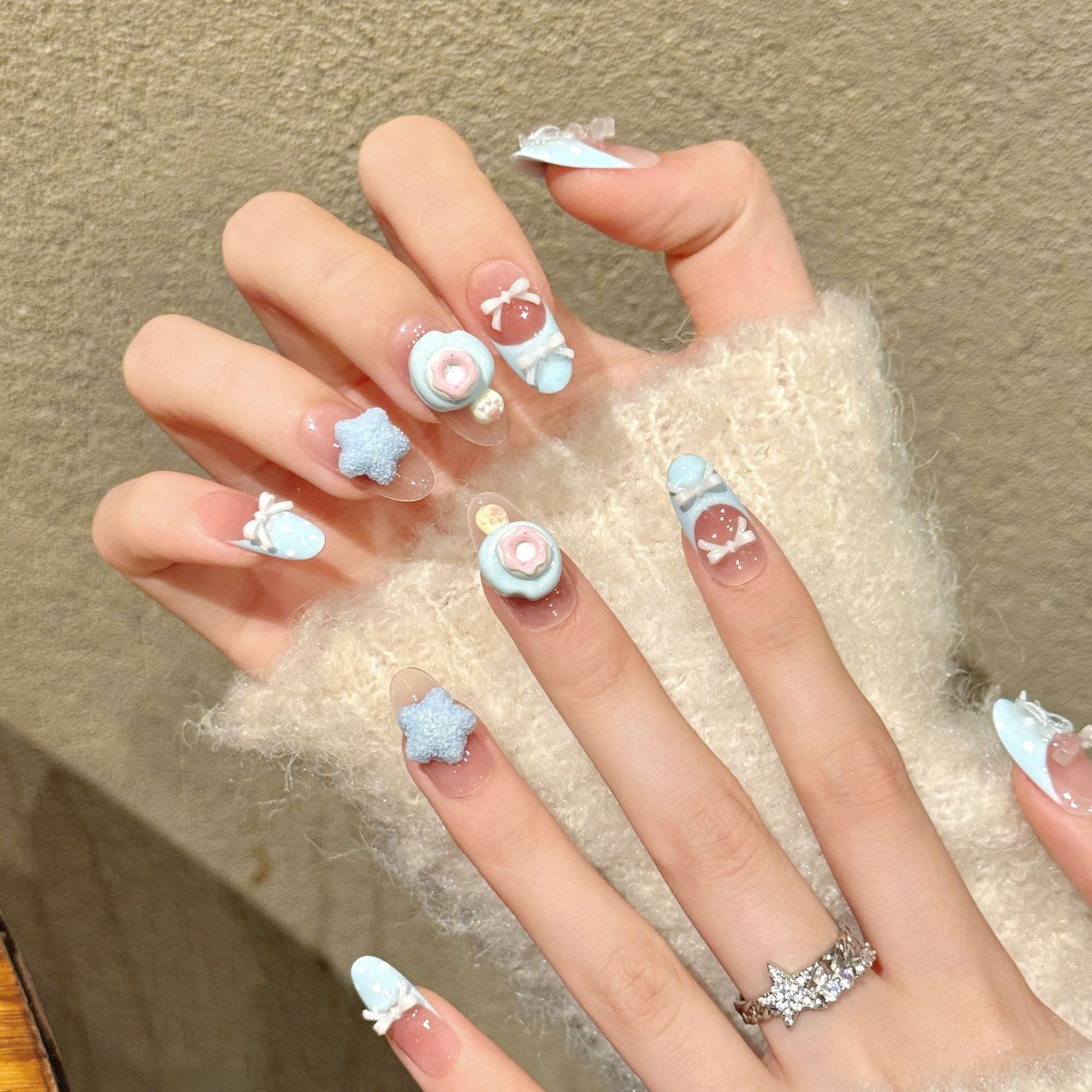 10pcs Pure Hand Pressed Short  - Resin Art Ideas 评论和价格
