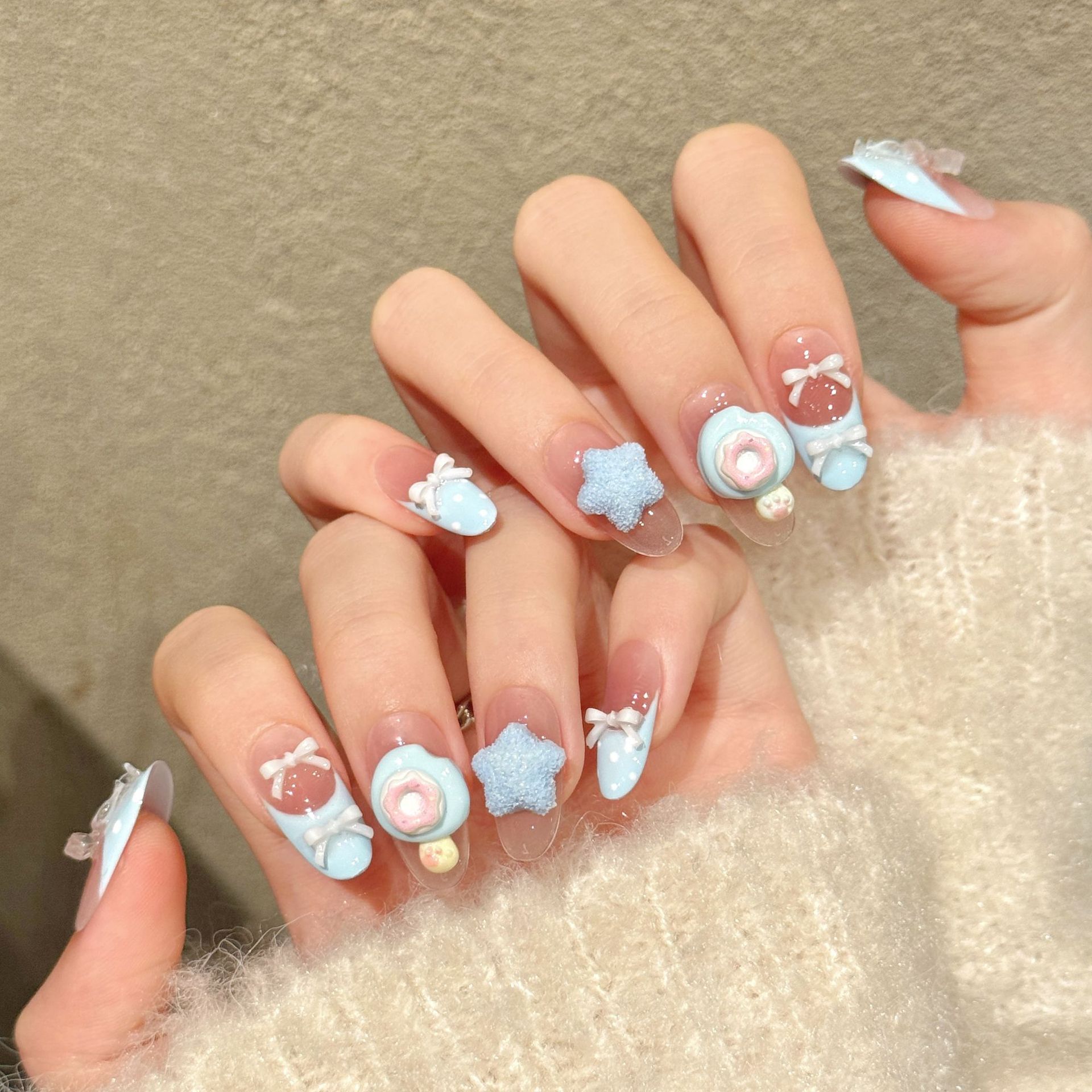 10pcs Pure Hand Pressed Short  - Resin Art Ideas 评论和价格