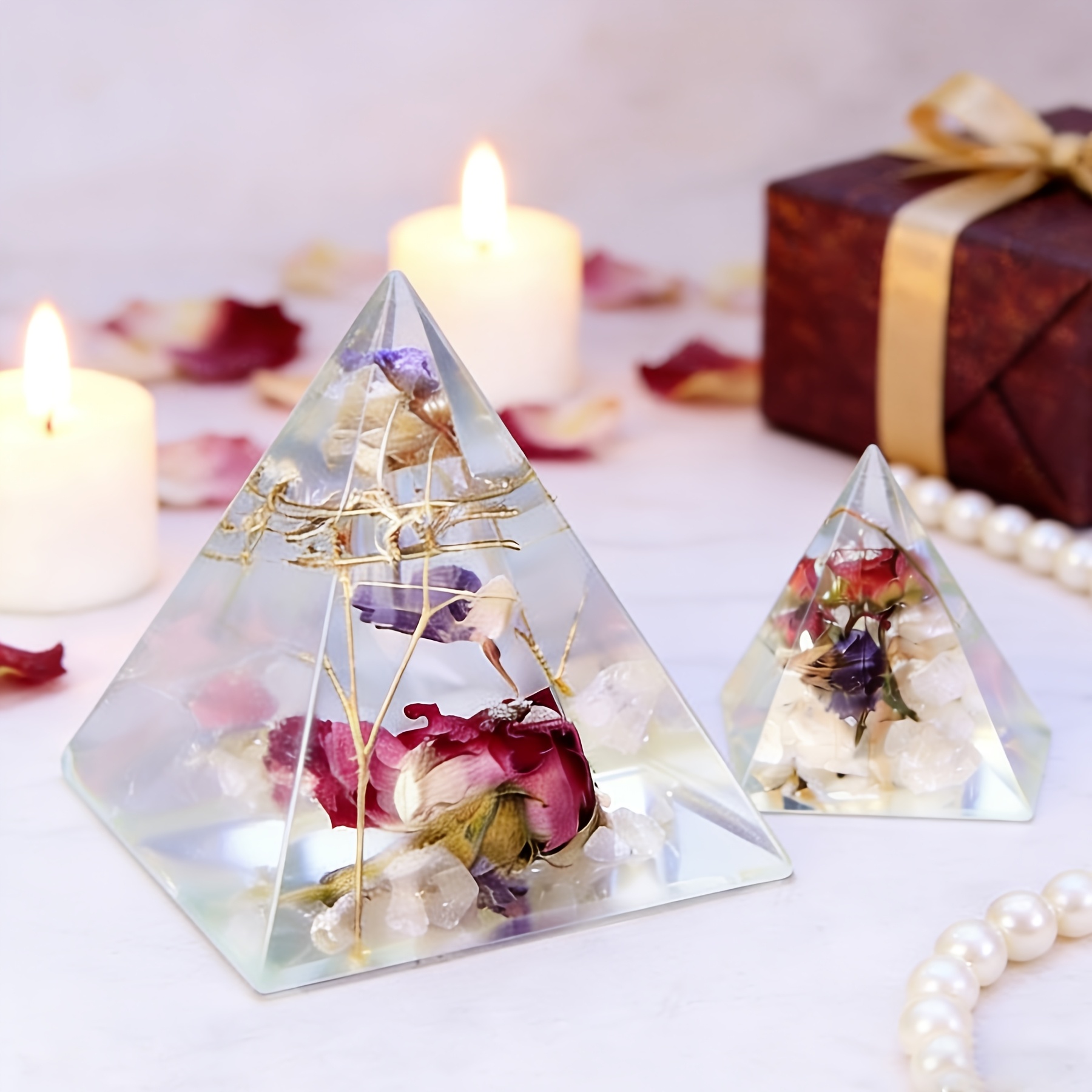5pc - Pyramid Resin Molds of V - Resin Art Jewellery 评论和价格