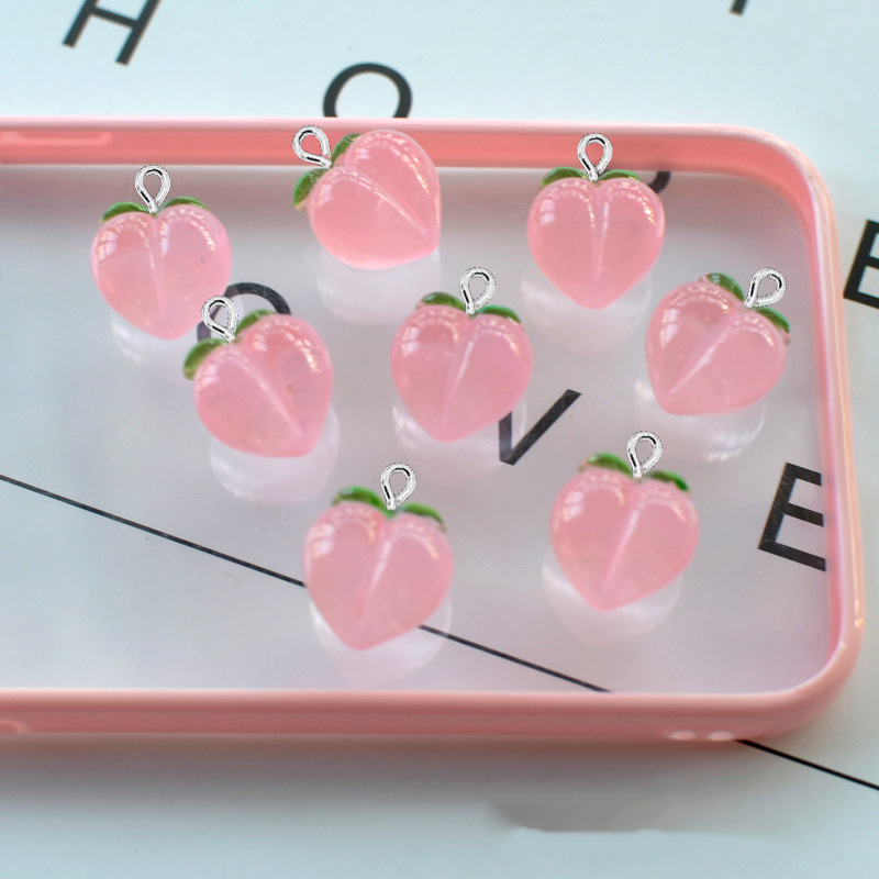 10Pcs New Transparent Peach Fl - Resin Art Calligraphy 评论和价格