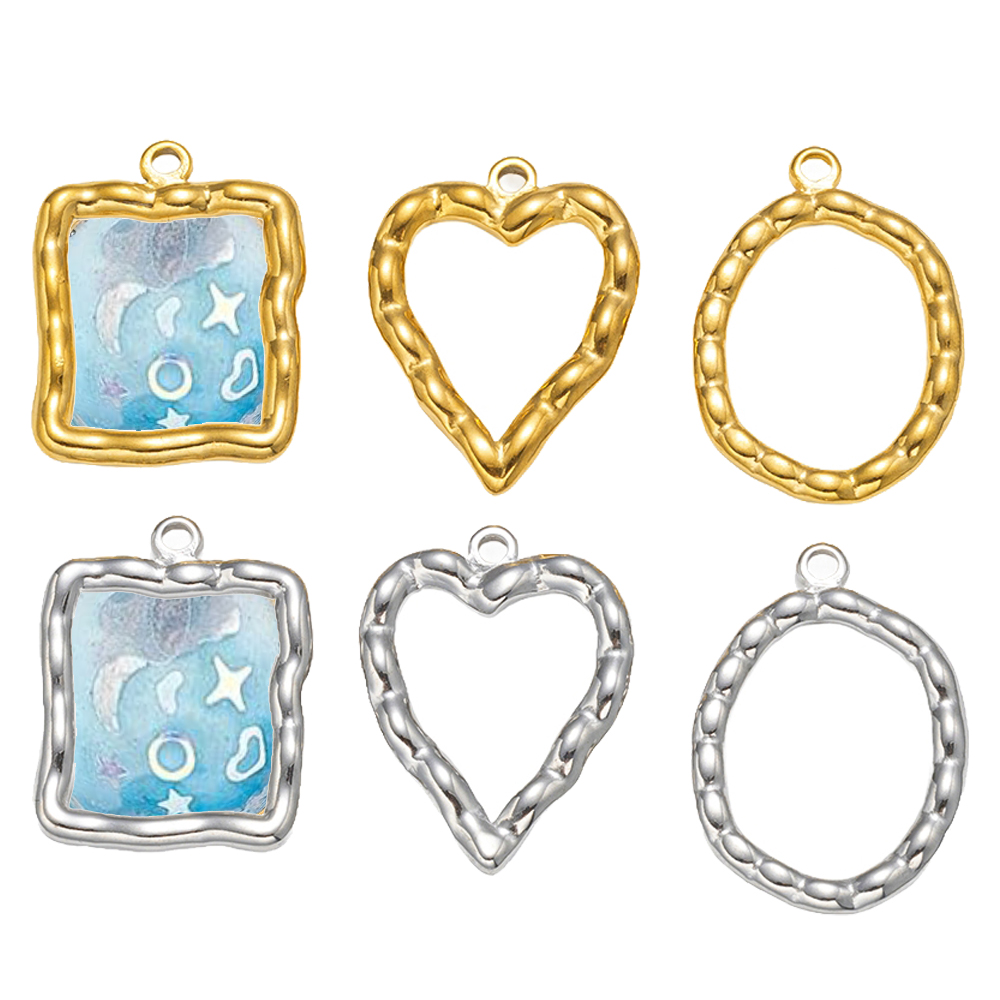 5pcs Stainless Steel Heart Rou - Resin Art Materials 评论和价格