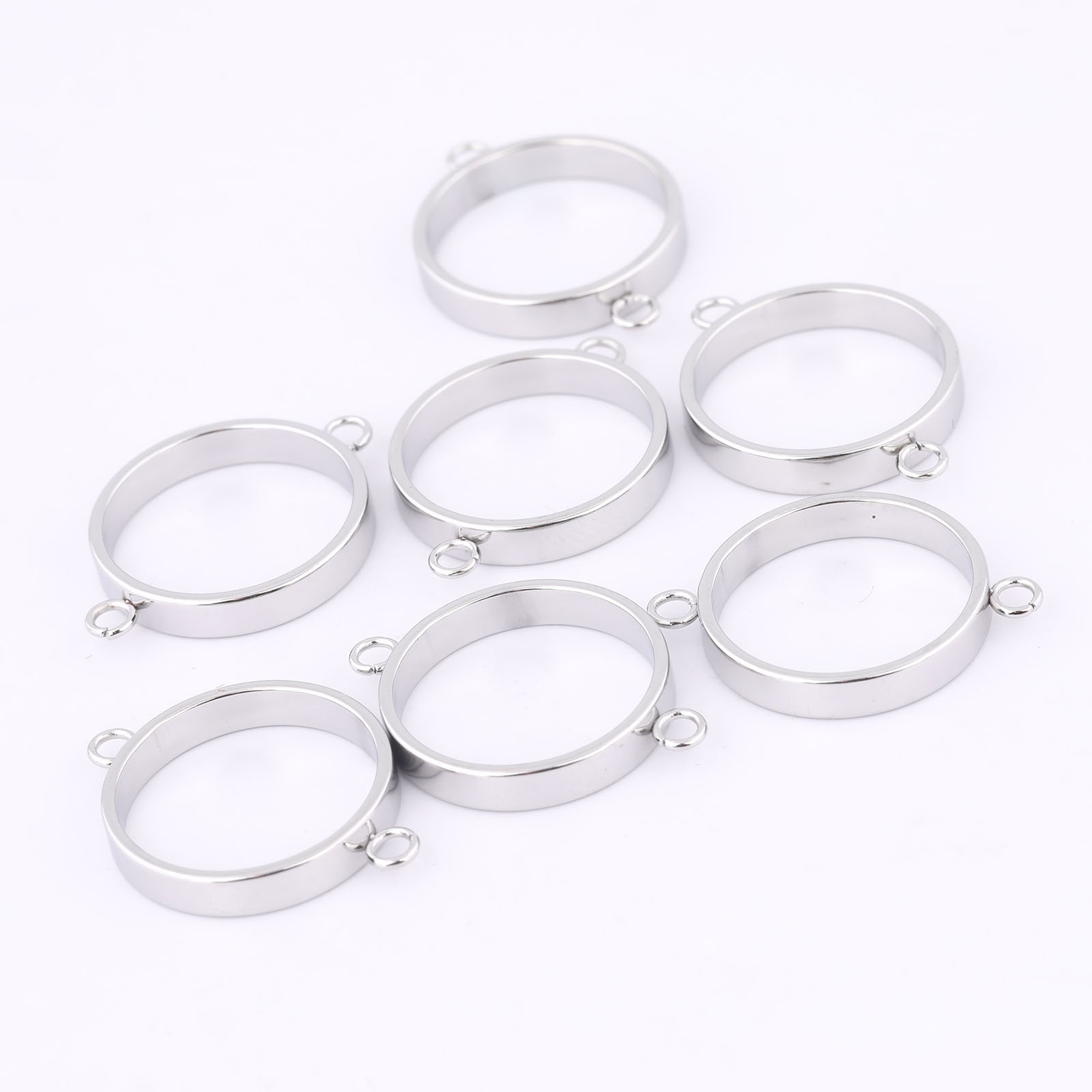 10pcs Stainless Steel 14mm Ope - Resin Art Calligraphy 评论和价格