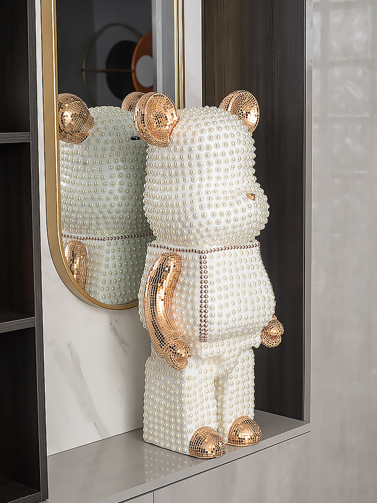 Cartoon Bear Ornament Home Dec - Resin Art Floor 评论和价格