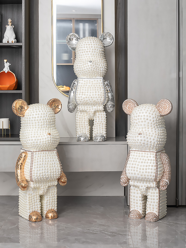 Cartoon Bear Ornament Home Dec - Resin Art Floor 评论和价格
