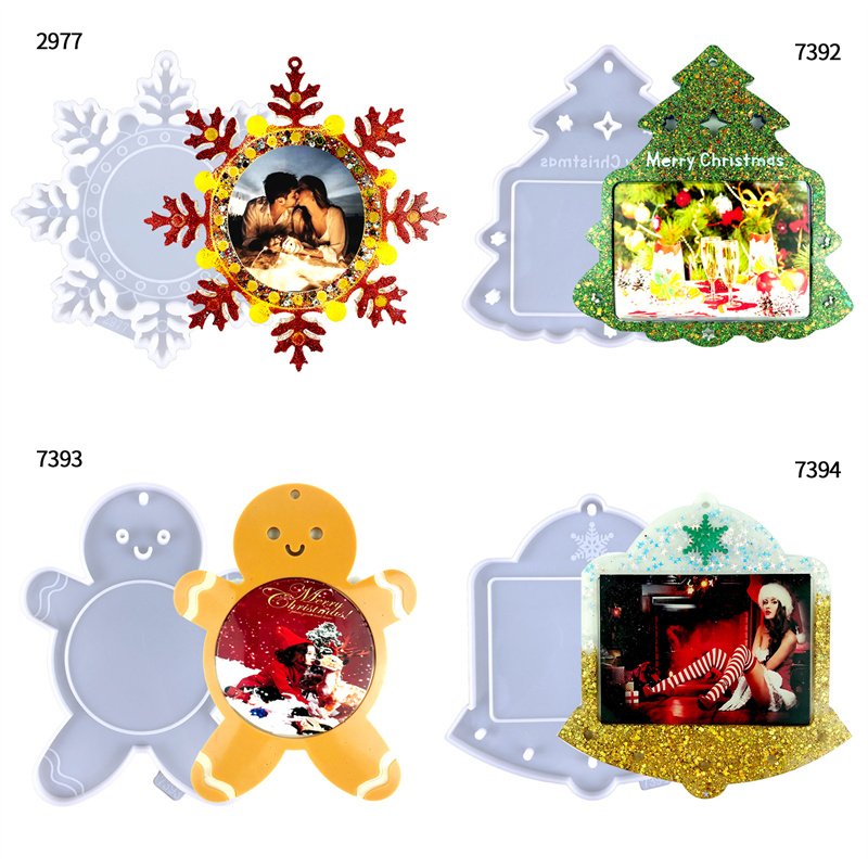 Christmas Photo Picture Frame  - Resin Art Jewellery 评论和价格