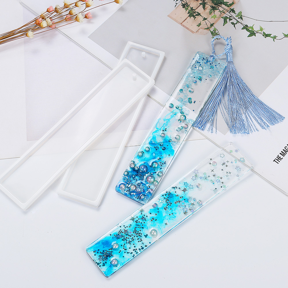 The New 6 Pcs/set Rectangle Si - Resin Art Jewellery 评论和价格