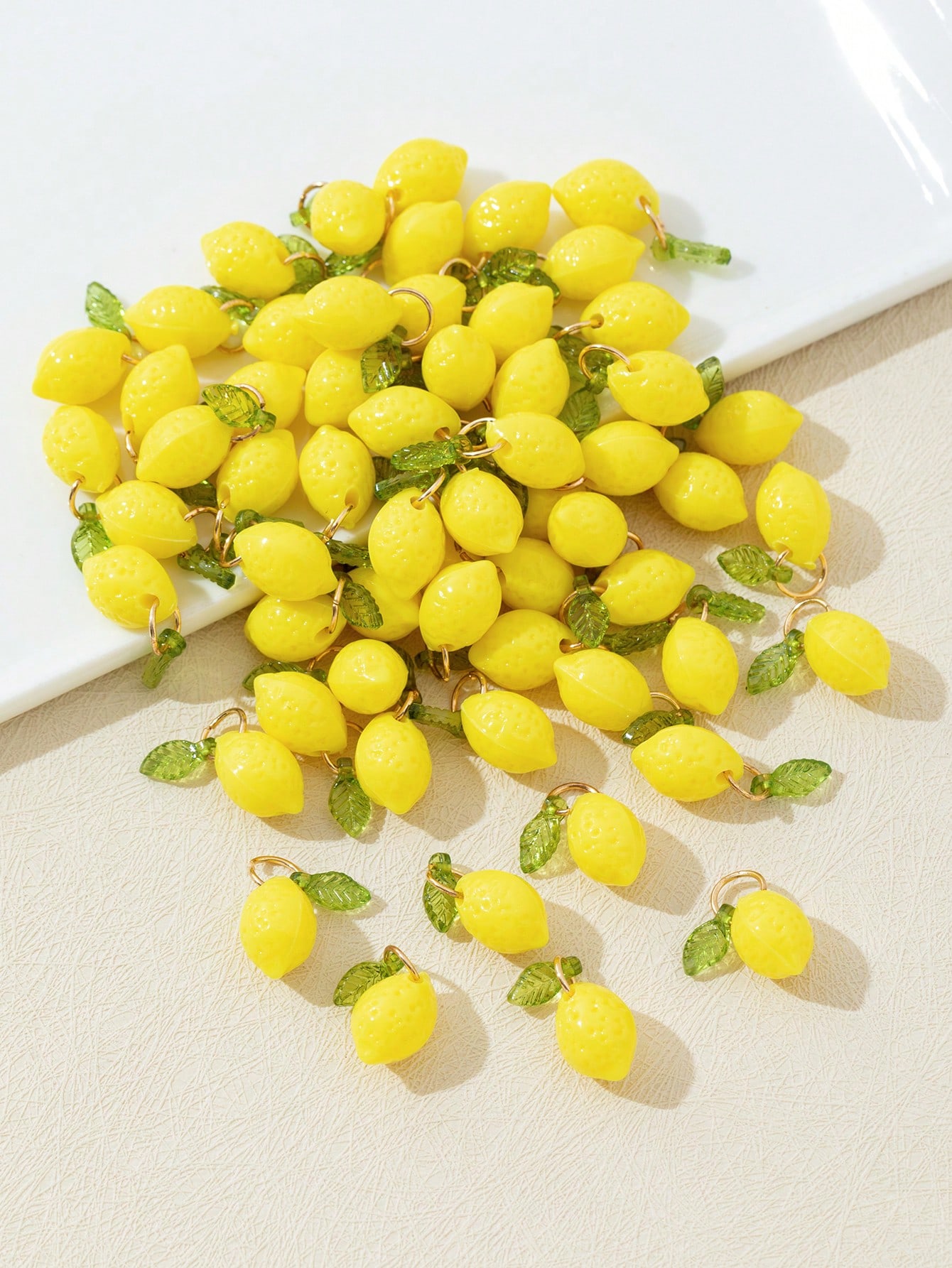 10Pcs 3D Lemon Resin Charms Pe - Resin Art Materials 评论和价格