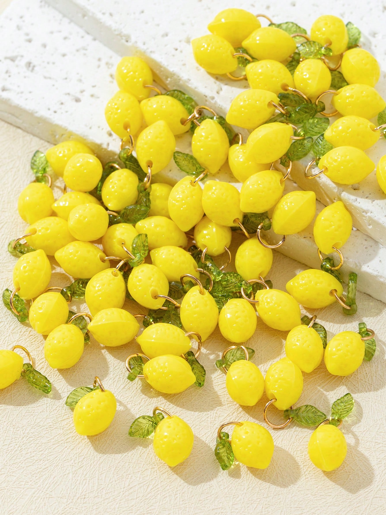 10Pcs 3D Lemon Resin Charms Pe - Resin Art Materials 评论和价格