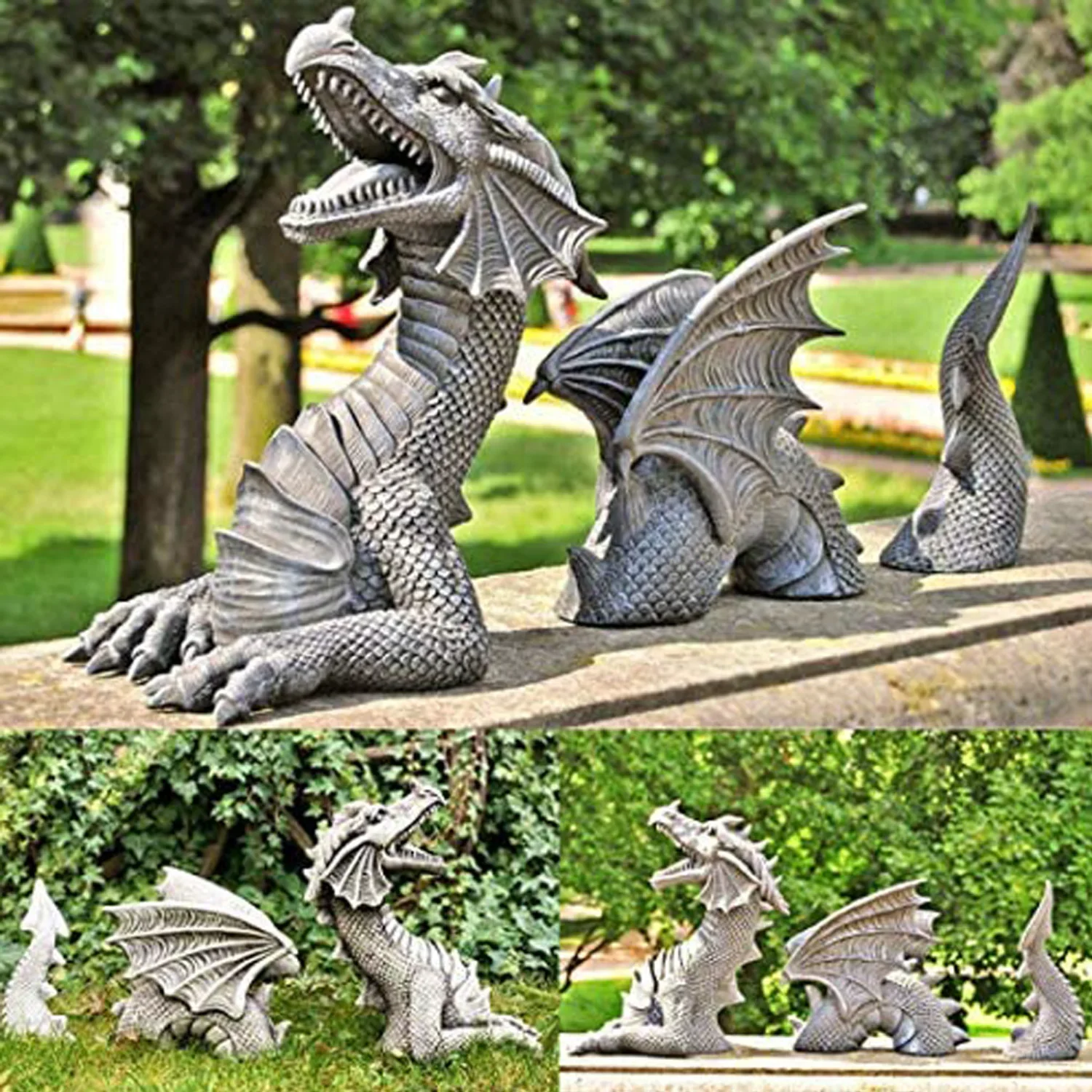Dragon Sculptures Resin Giant  - Resin Art Sculptures 评论和价格