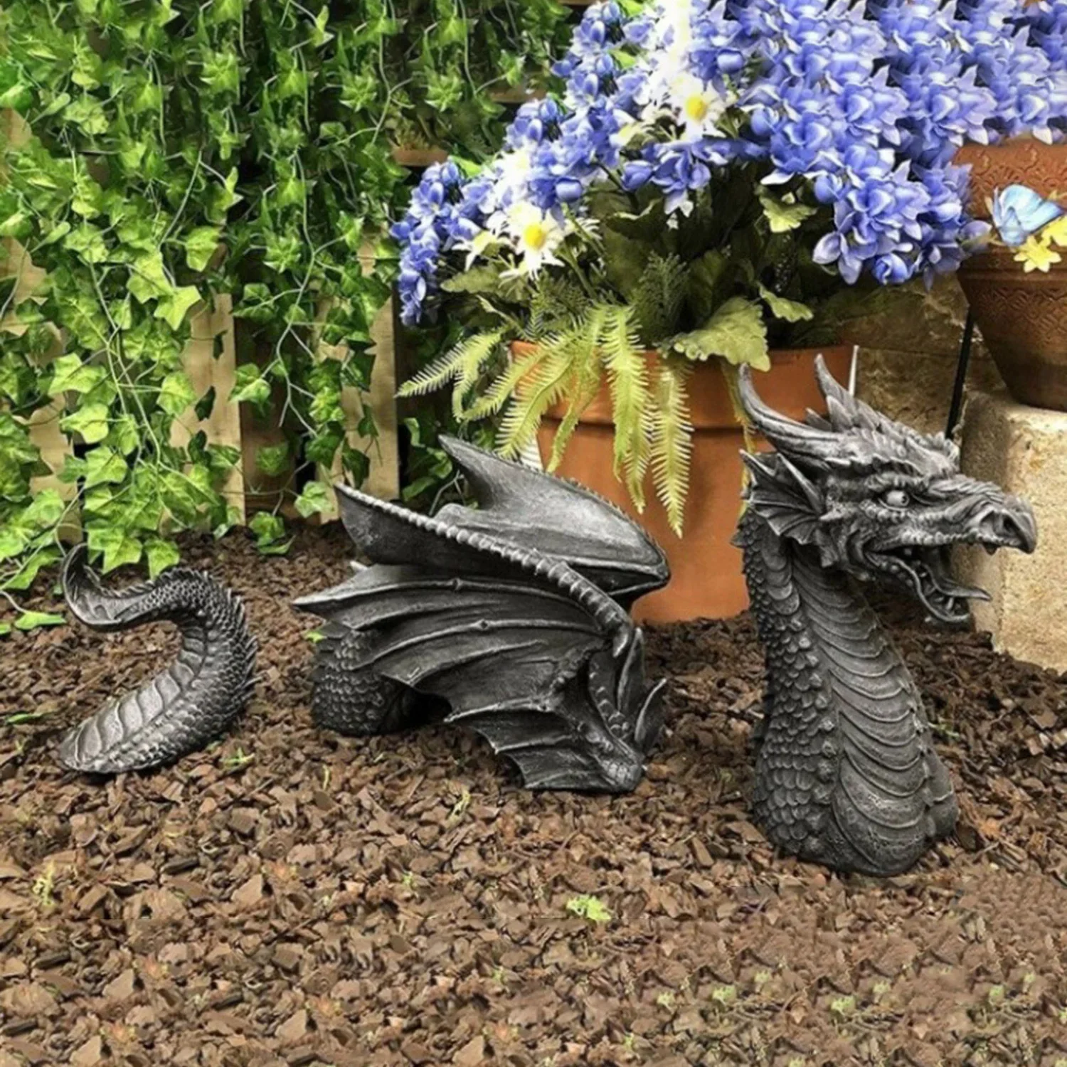 Dragon Sculptures Resin Giant  - Resin Art Sculptures 评论和价格