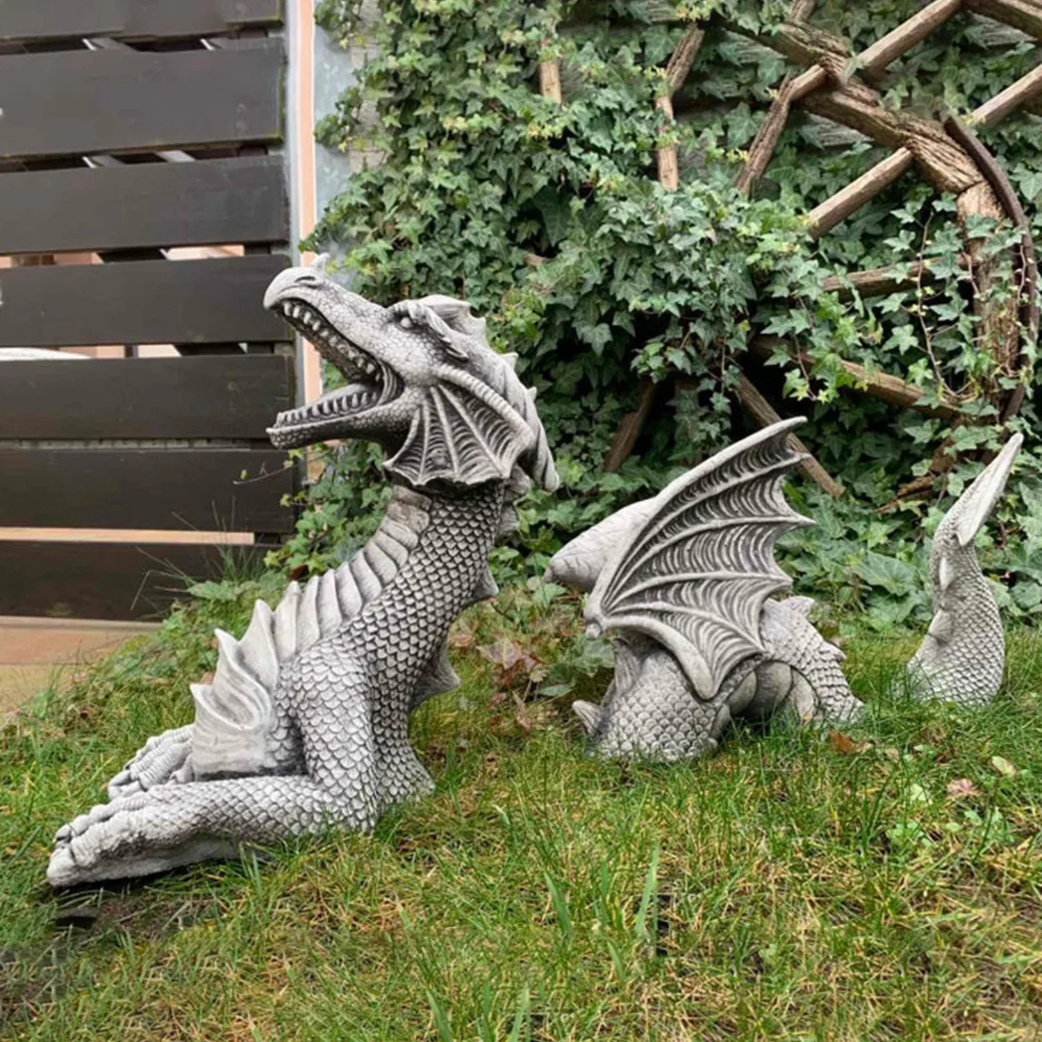Dragon Sculptures Resin Giant  - Resin Art Sculptures 评论和价格