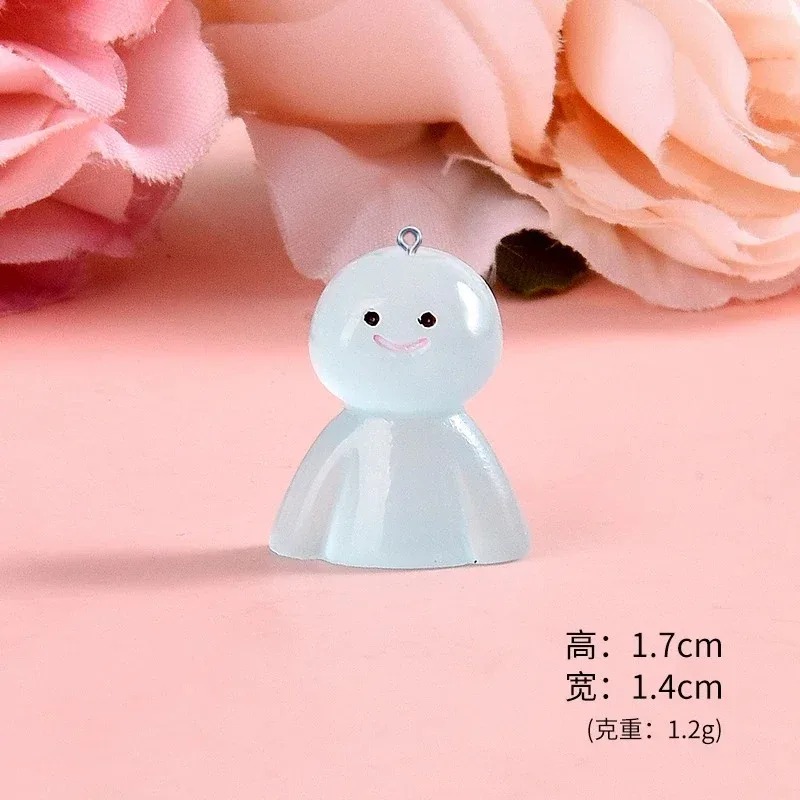 10Pcs Glow In Dark Cartoon Dol - Resin Art Materials 评论和价格