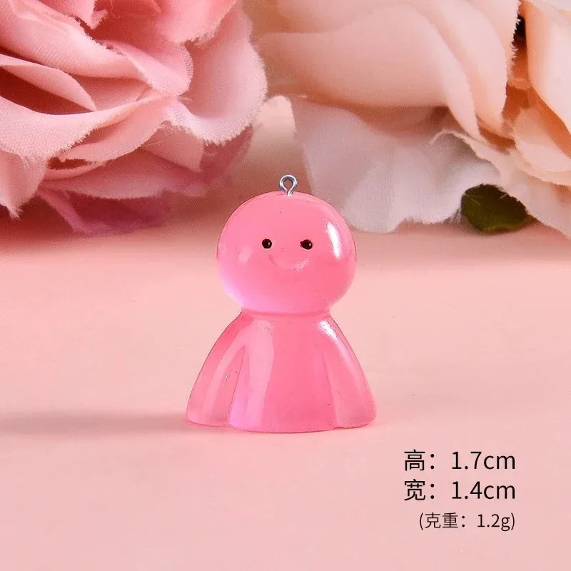 10Pcs Glow In Dark Cartoon Dol - Resin Art Materials 评论和价格