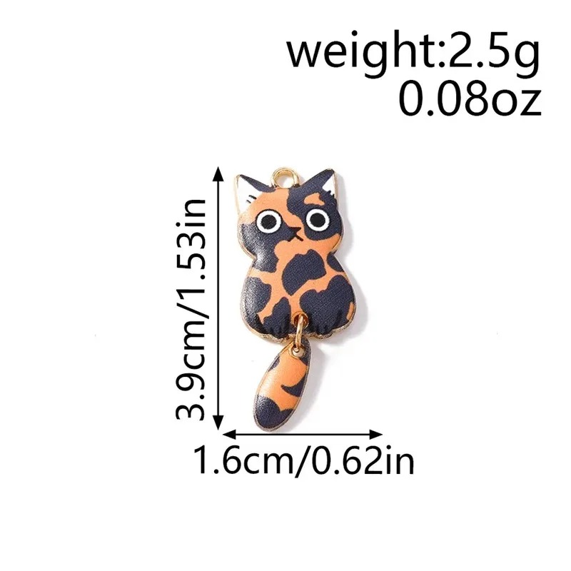 10Pcs 16×39mm Cute Cartoon Cat - Resin Art Jewellery 评论和价格