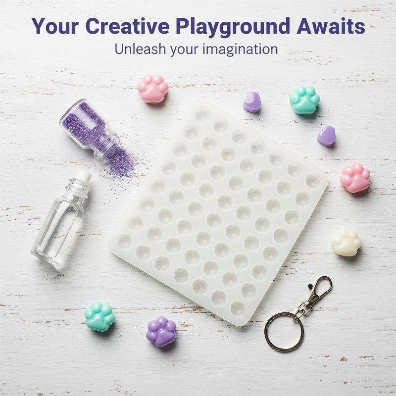 Mini Cat Paw Silicone Jewelry  - Resin Art Class 评论和价格