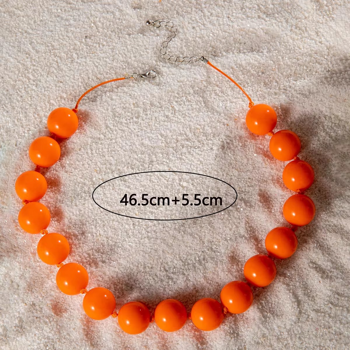 Tocona New Colorful Big Bead C - Resin Art Necklace 评论和价格