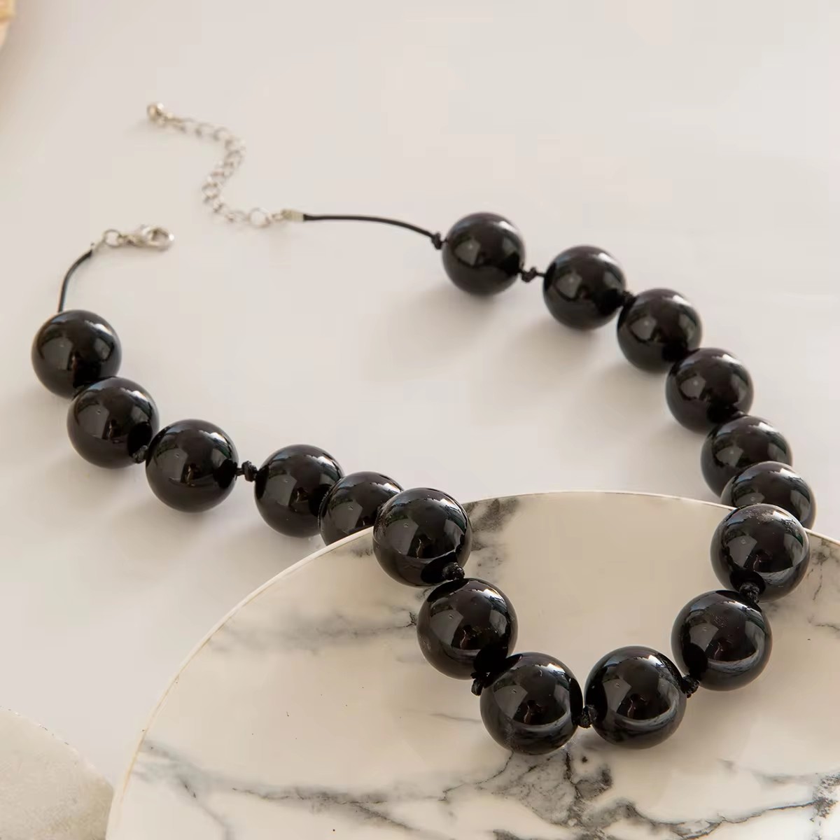 Tocona New Colorful Big Bead C - Resin Art Necklace 评论和价格