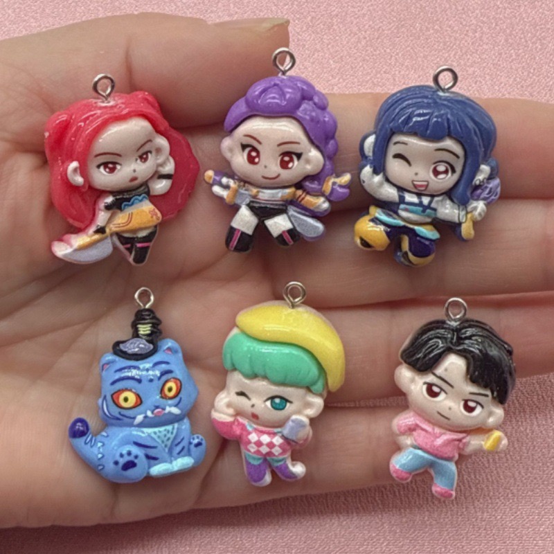 10pcs resin cartoon pendant, D - Resin Art Calligraphy 评论和价格