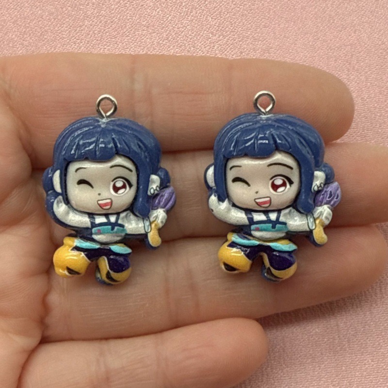 10pcs resin cartoon pendant, D - Resin Art Calligraphy 评论和价格