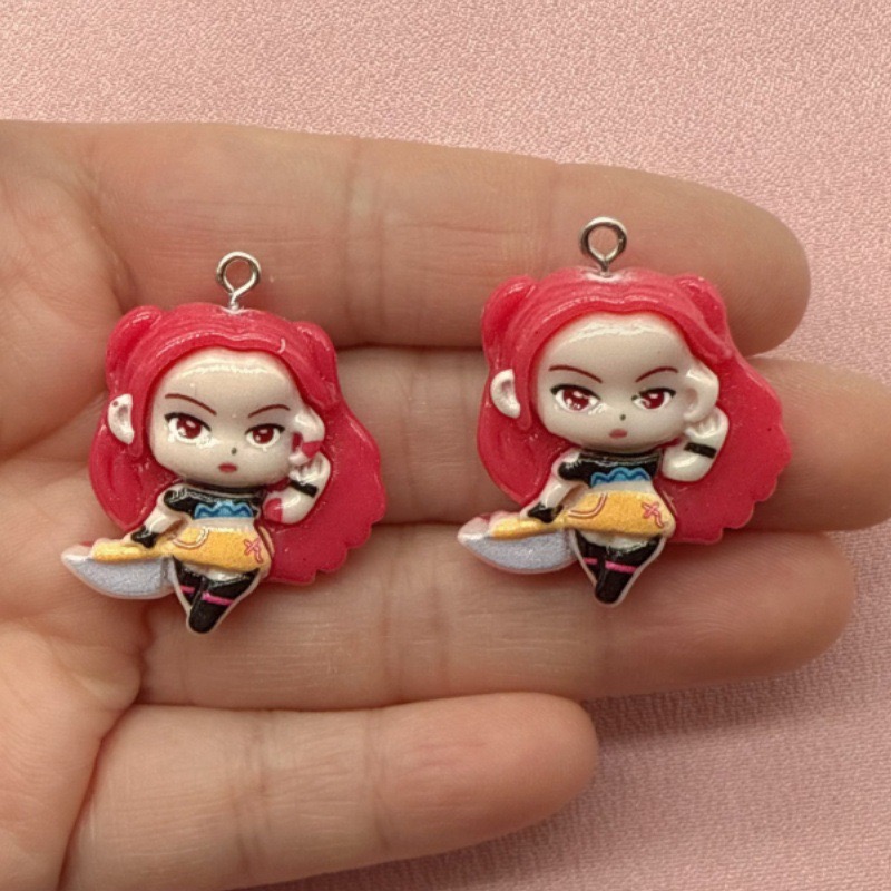 10pcs resin cartoon pendant, D - Resin Art Calligraphy 评论和价格