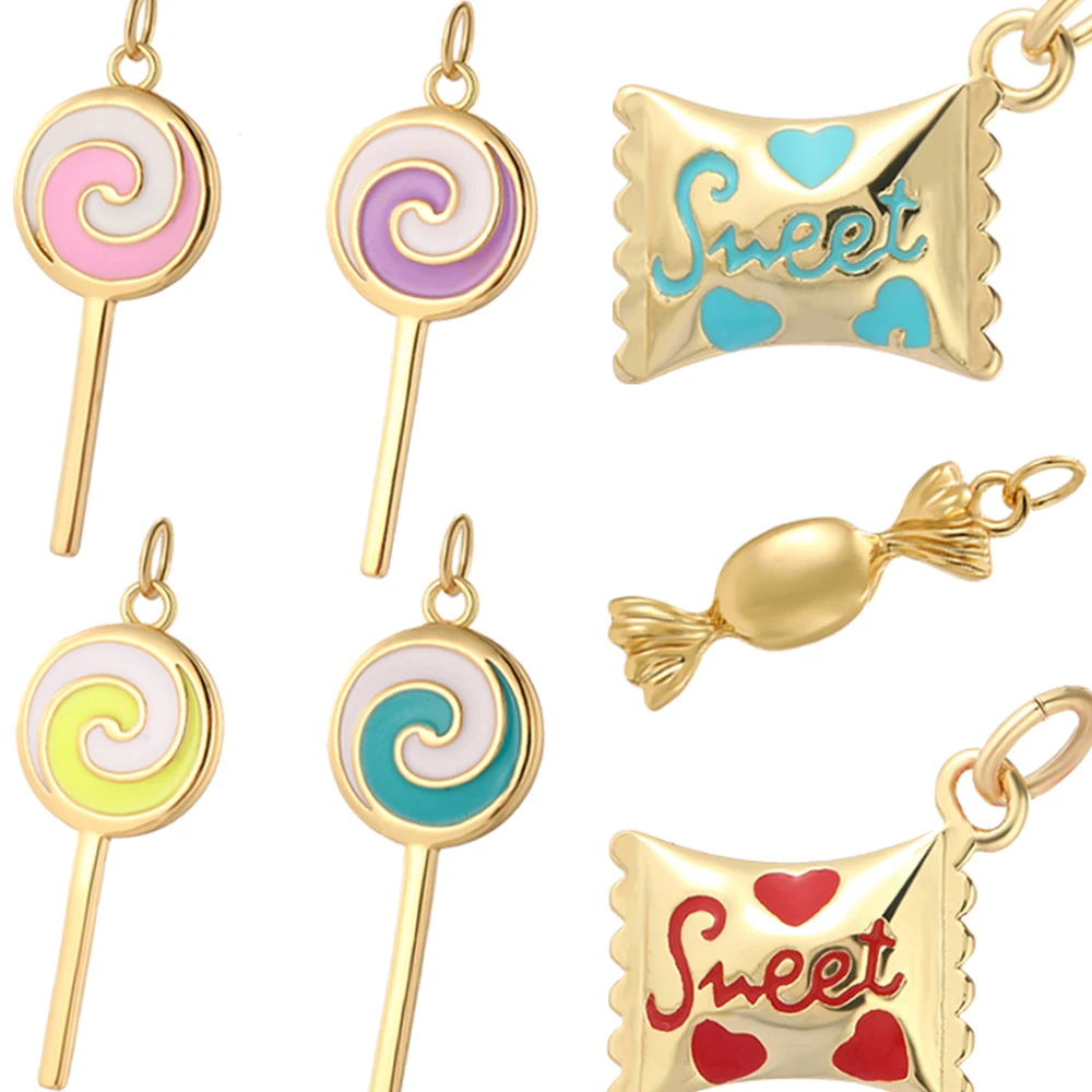 Bohemian Candy Lollipop Charm  - Resin Art Necklace 评论和价格