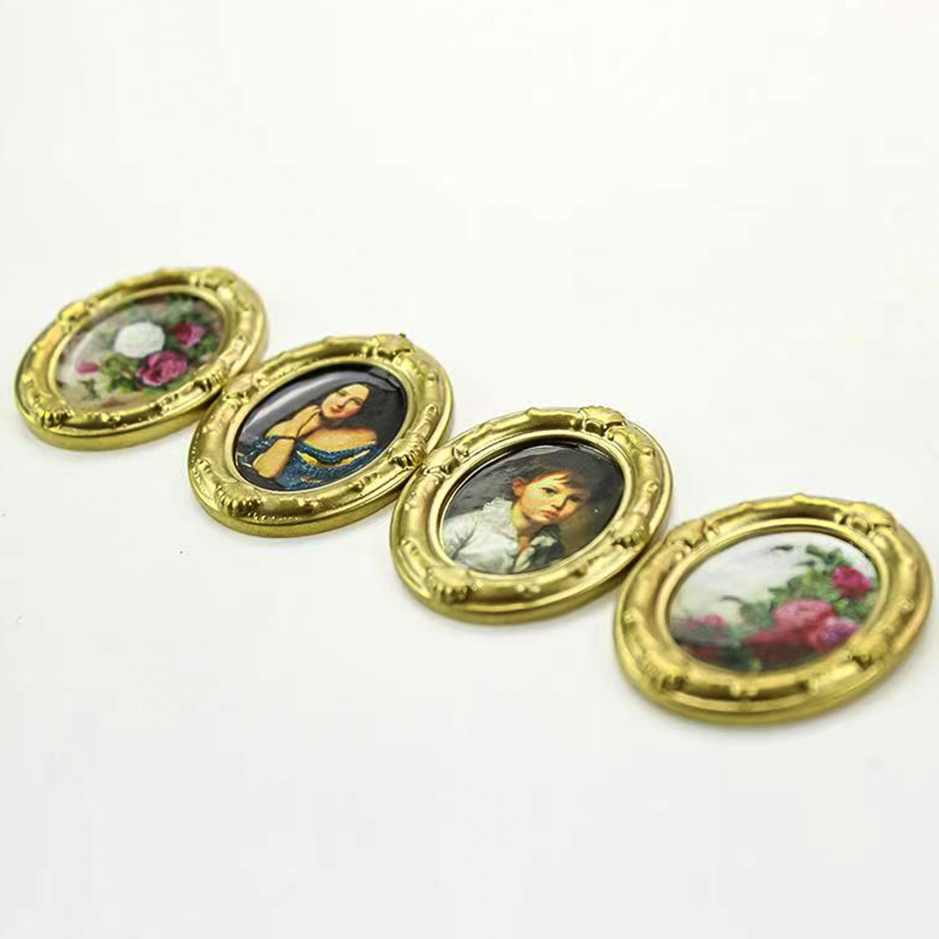 2 Pieces of Miniature Oil Pain - Resin Art Calligraphy 评论和价格