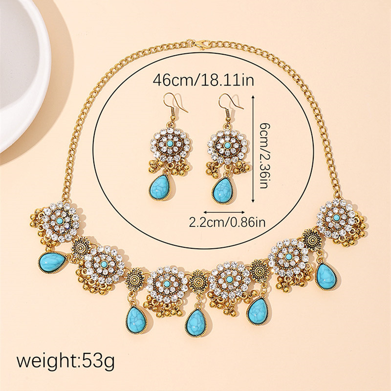 Kymyad Ethnic Vintage Rhinesto - Resin Art Necklace 评论和价格