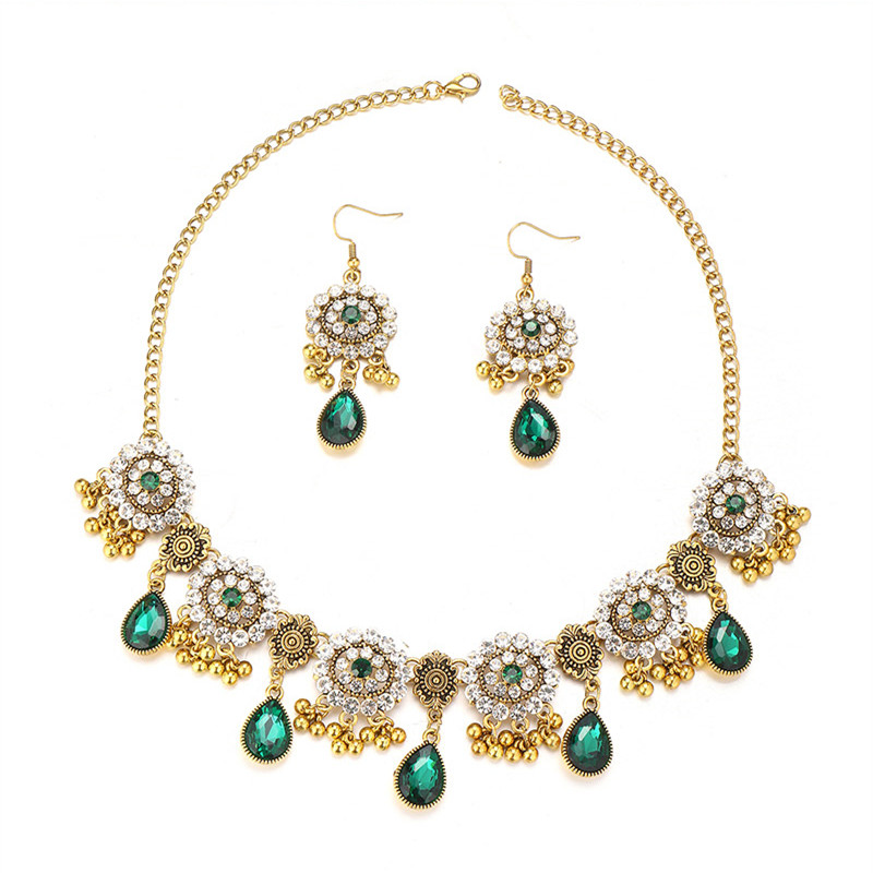 Kymyad Ethnic Vintage Rhinesto - Resin Art Necklace 评论和价格
