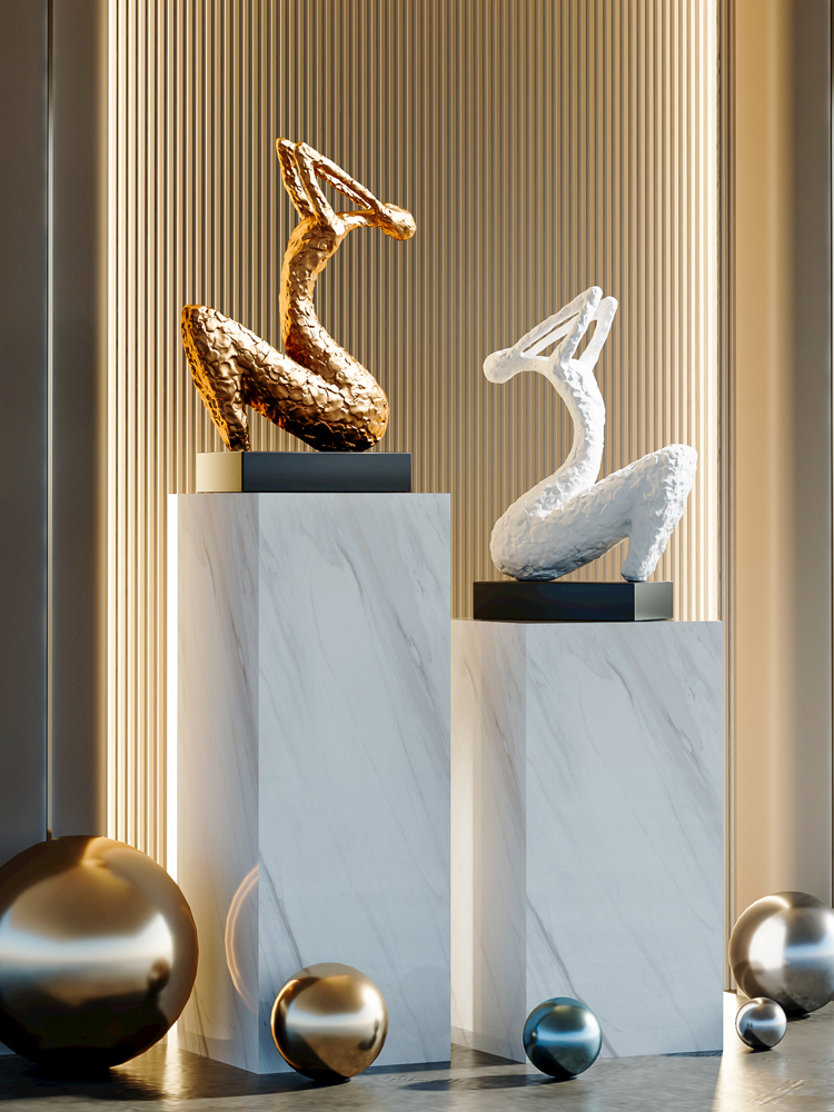 Home Decor Sculpture Creative  - Resin Art Floor 评论和价格