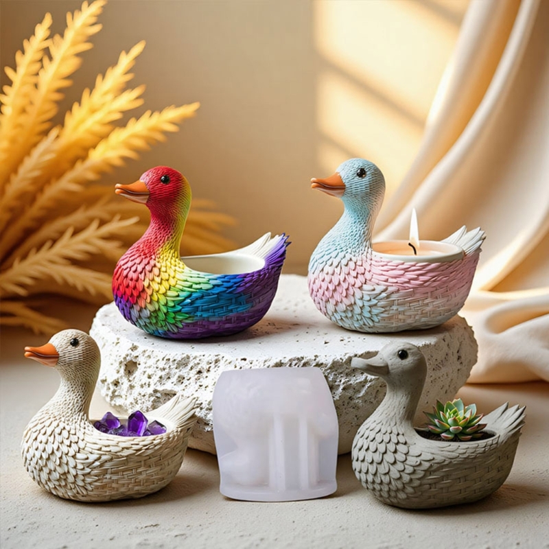Reusable Silicone Duck Mold Si - Resin Art Ideas 评论和价格