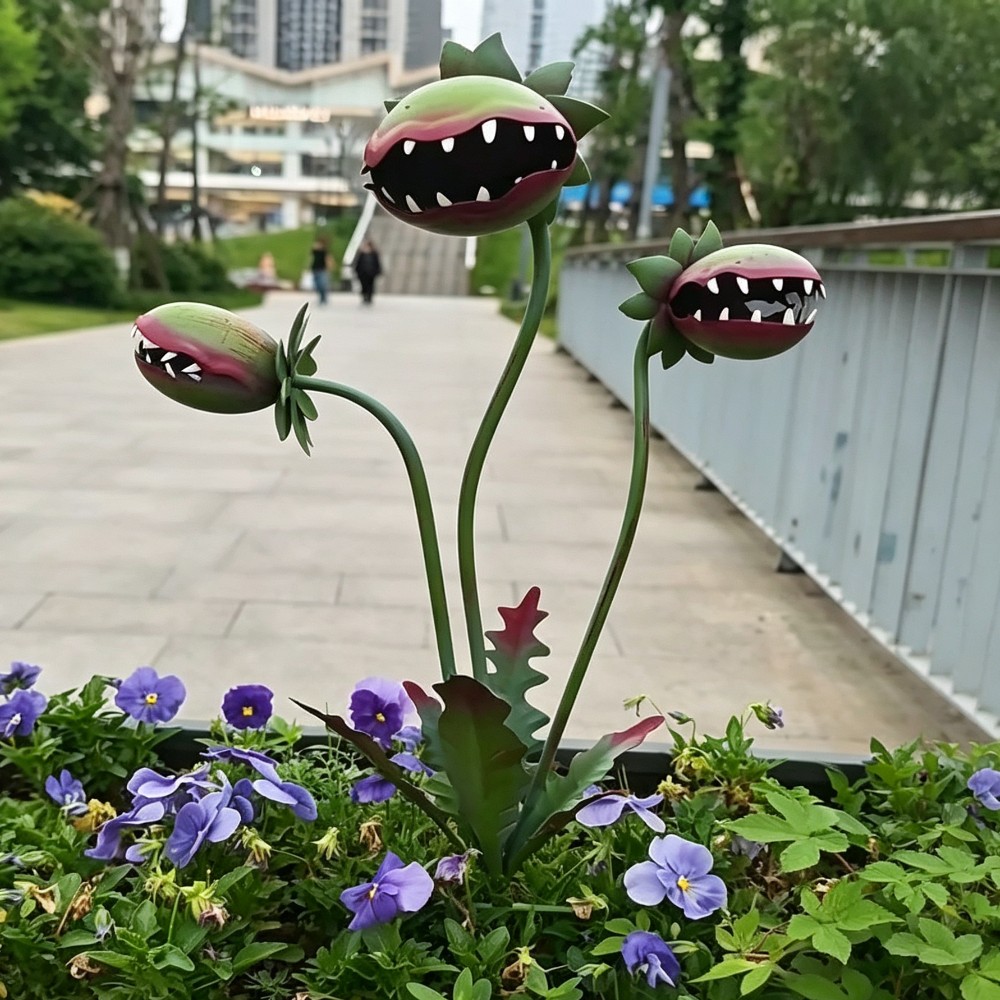 Carnivorous Flower Garden Stak - Resin Art Sculptures 评论和价格