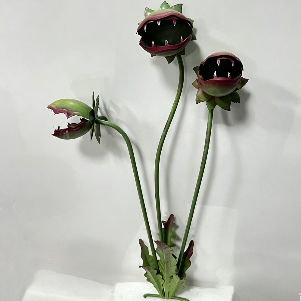 Carnivorous Flower Garden Stak - Resin Art Sculptures 评论和价格