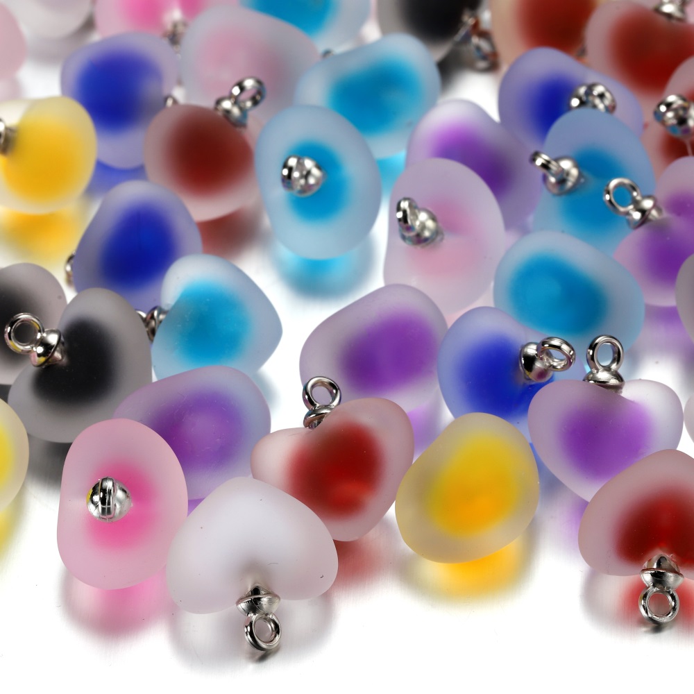 10pcs/lot Resin Frosted Multic - Resin Art Necklace 评论和价格