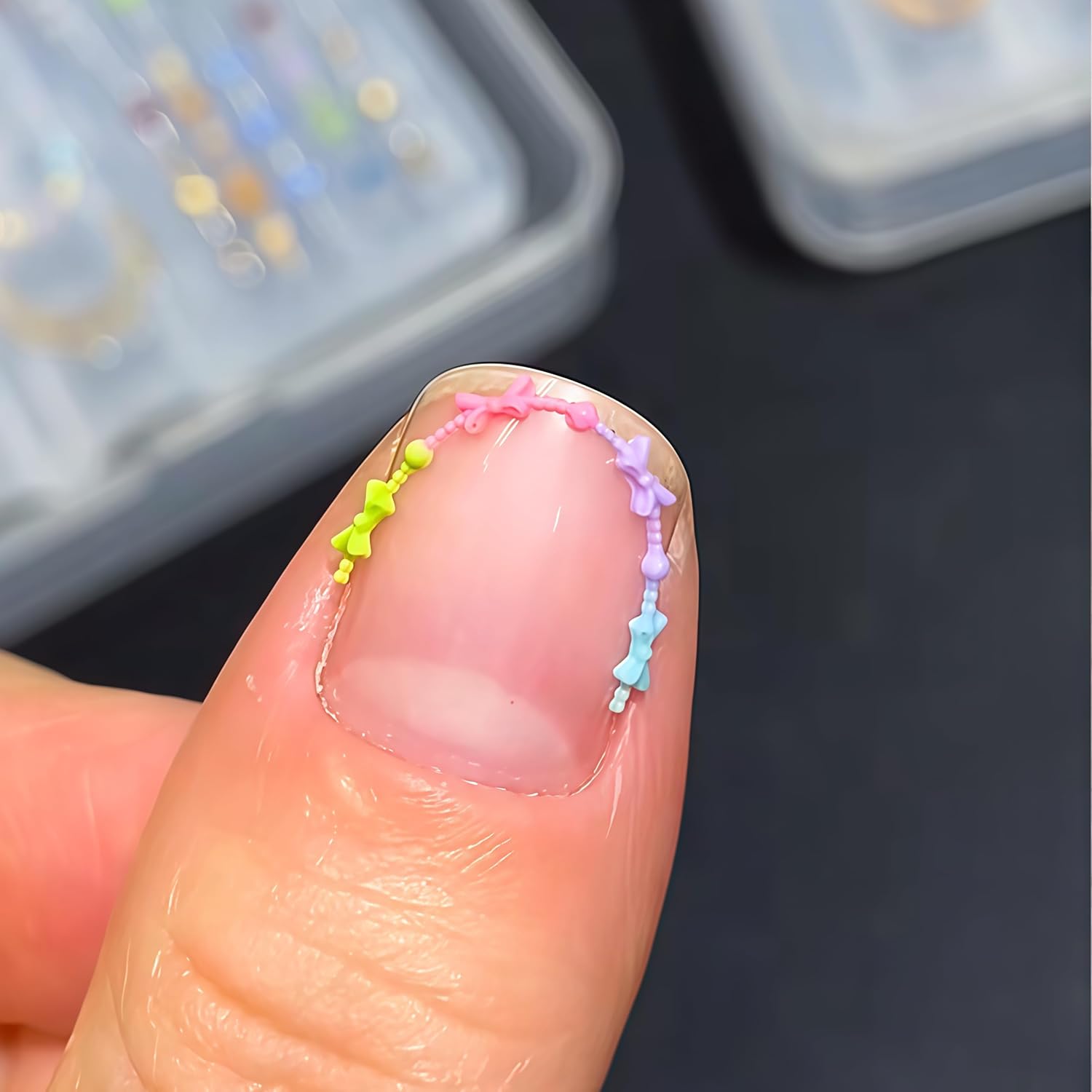 3D Bead Necklace Gel Nail Art  - Resin Art Necklace 评论和价格