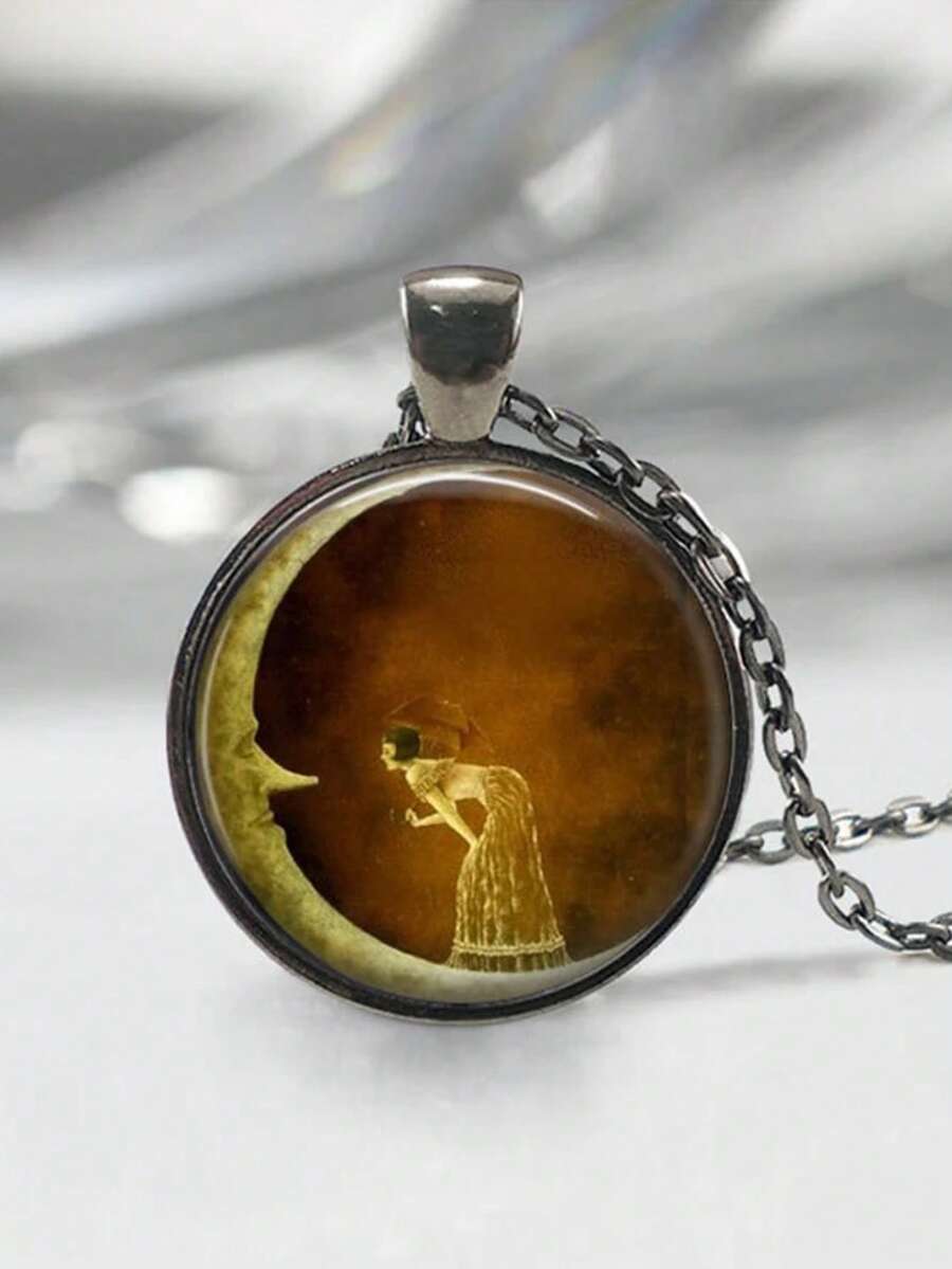 suteyi Woman On The Moon, Shan - Resin Art Necklace 评论和价格