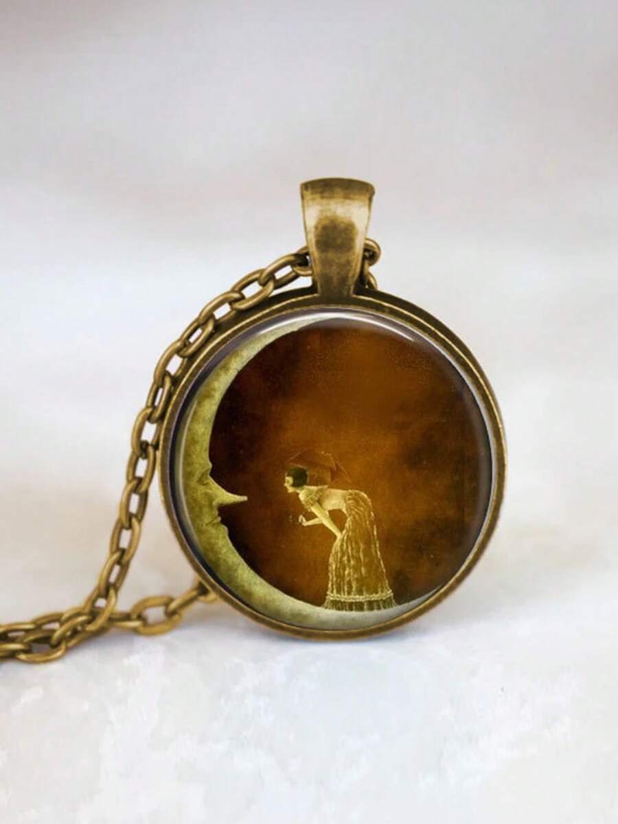 suteyi Woman On The Moon, Shan - Resin Art Necklace 评论和价格