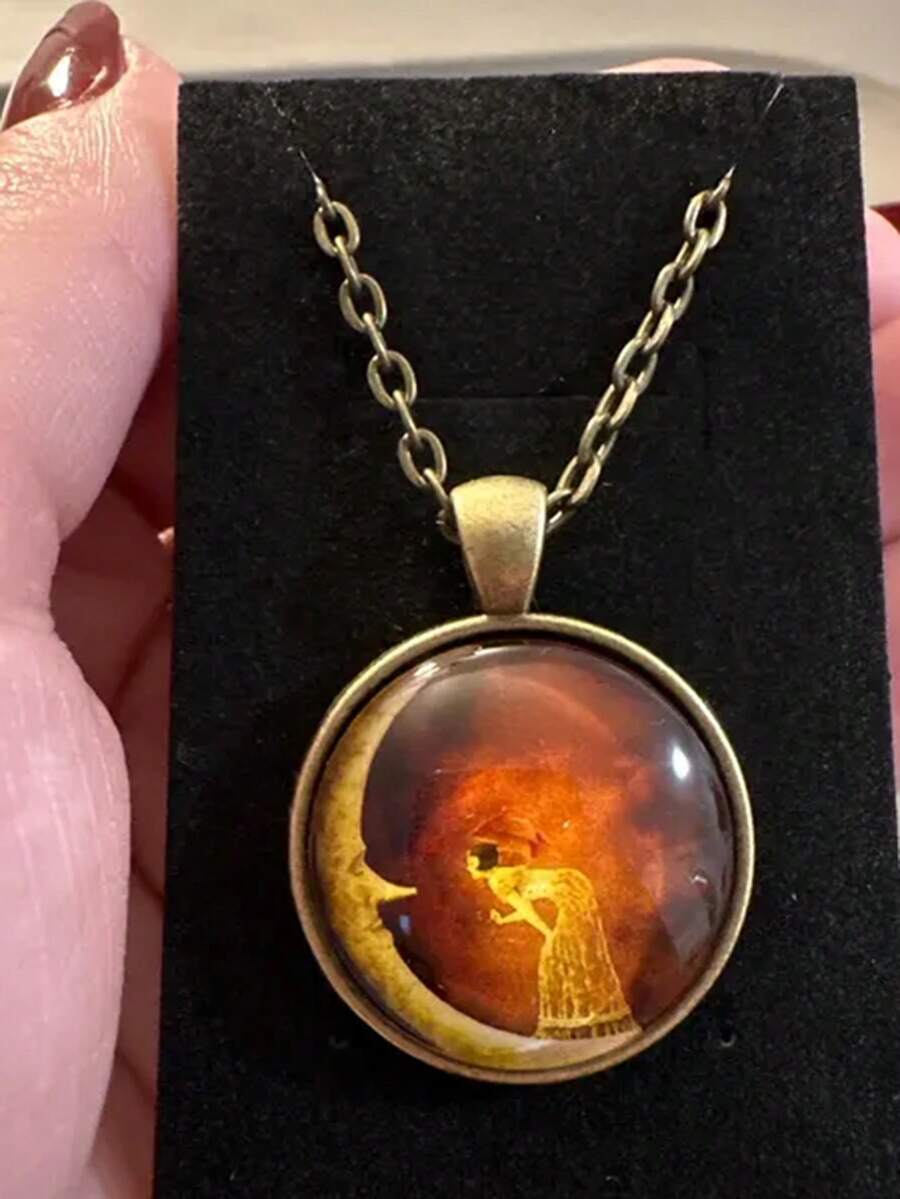 suteyi Woman On The Moon, Shan - Resin Art Necklace 评论和价格