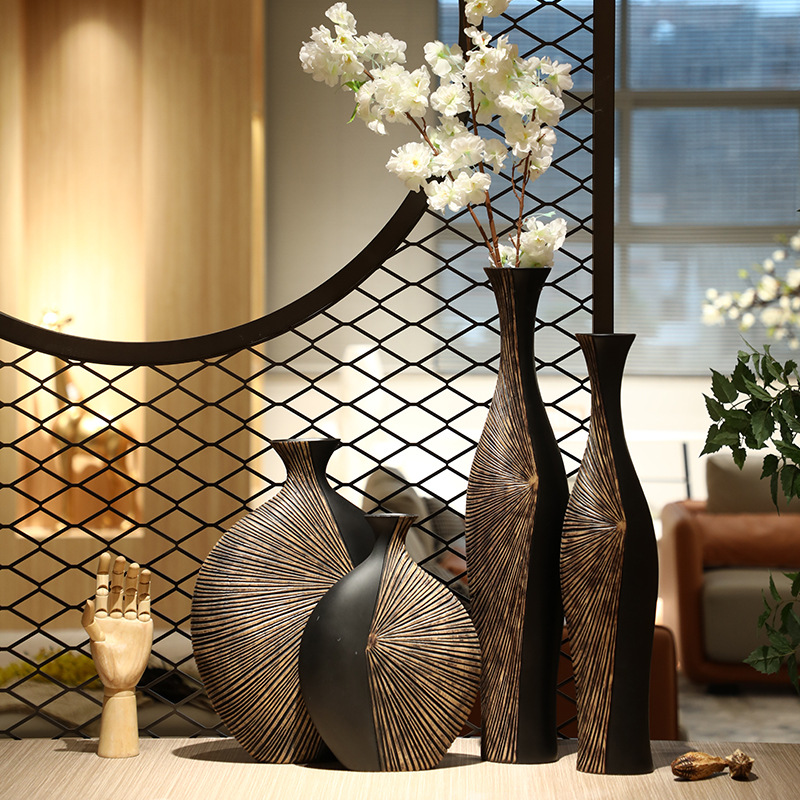 Retro Tall Resin Floor Vase, E - Resin Art Floor 评论和价格