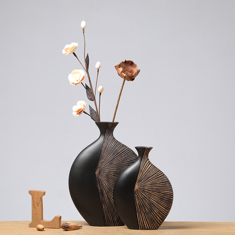 Retro Tall Resin Floor Vase, E - Resin Art Floor 评论和价格